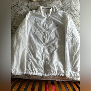 Pop Ralph Lauren windbreaker jacket size 3XLT white. Worn 3x